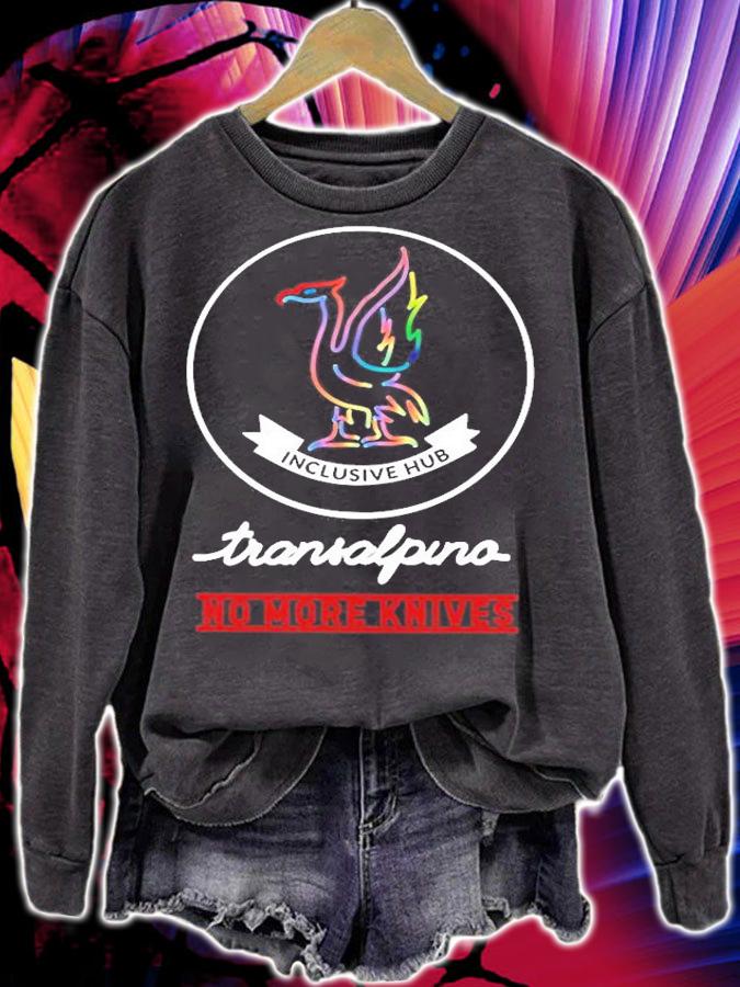 Transalpino Inclusive Hub No More Knives T-Shirt sweatshirt