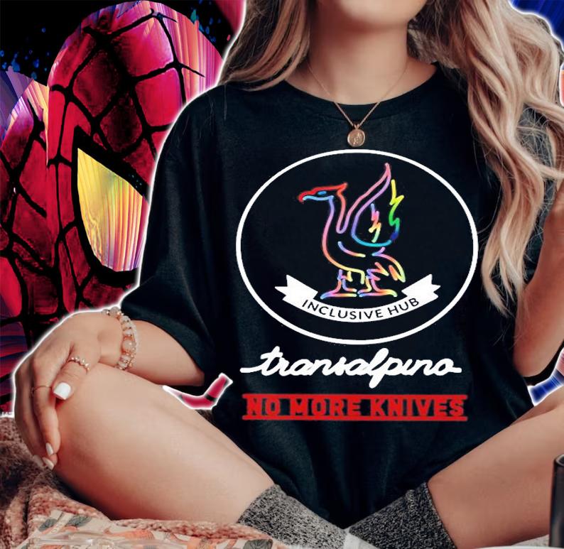Transalpino Inclusive Hub No More Knives T-Shirt woman shirt