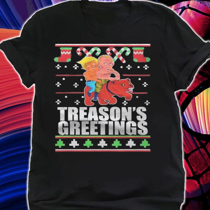 Treasons Greetings Trump and Putin Ugly Christmas Sweater t-shirt shirt