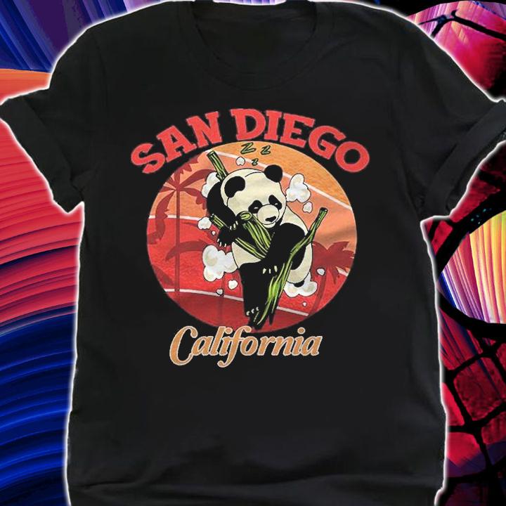 Cute California State San Diego Retro Panda Zoo Pullover Shirt shirt