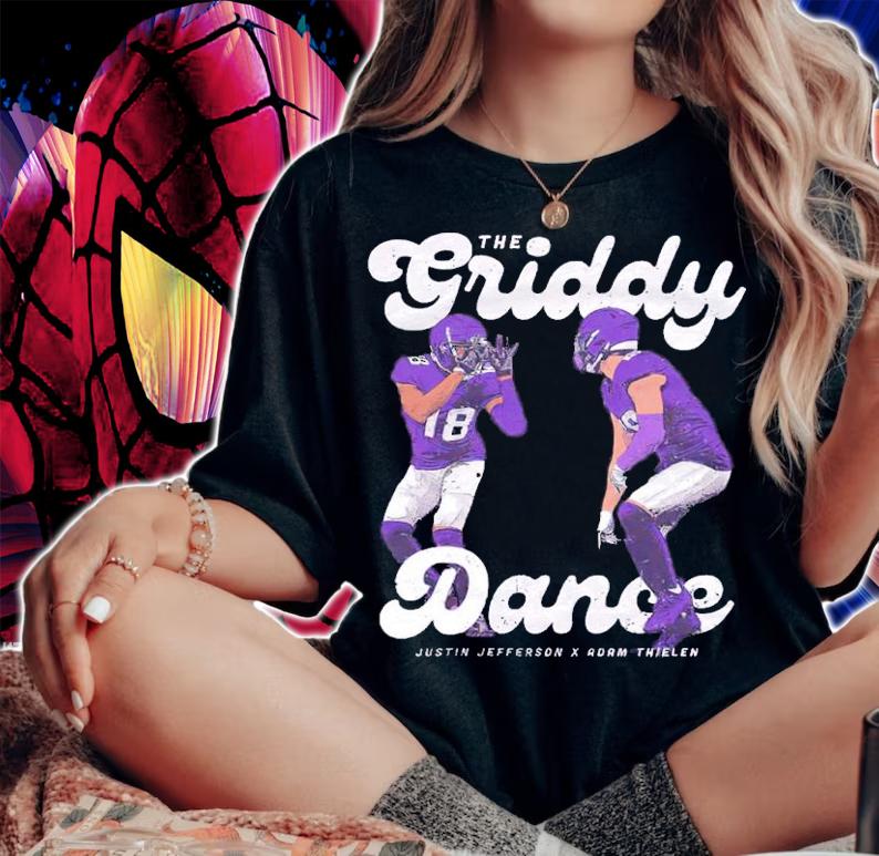 Justin Jefferson And Adam Thielen Griddy Dance Minnesota Shirt woman shirt