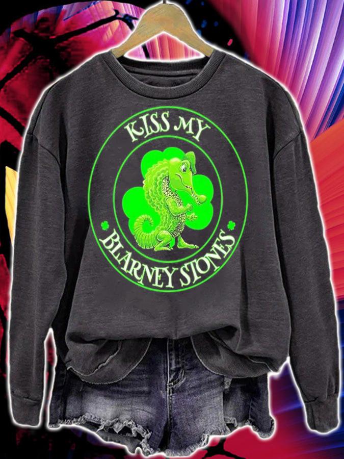Kiss My Blarney Stones Irish St Patricks Day T-Shirt