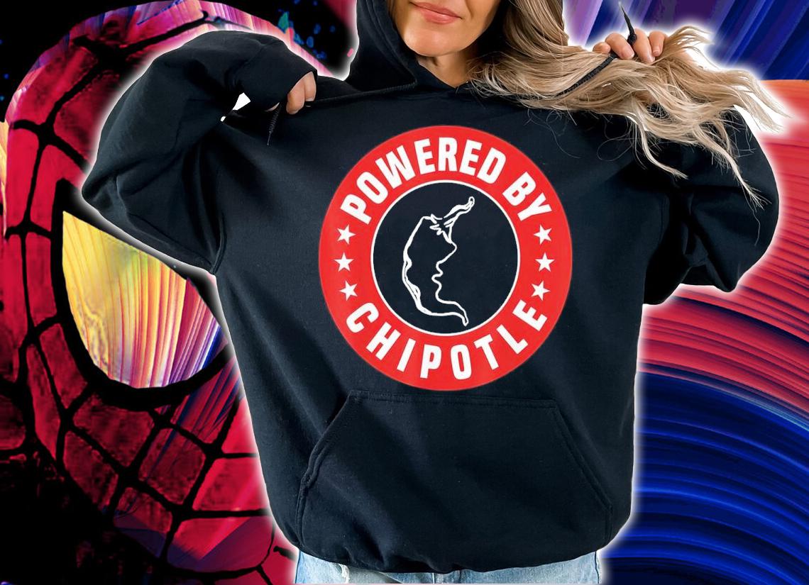 Powered By Chipotle Design Chili Pepper Shirt hoodie