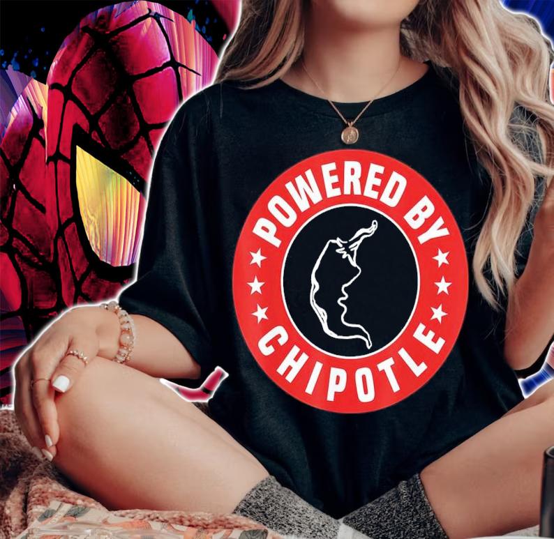 Powered By Chipotle Design Chili Pepper Shirt woman shirt