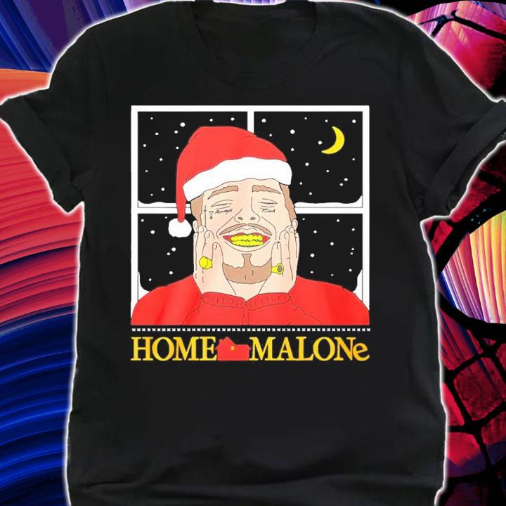 Santa Post Malone Home Malone Merry Christmas 2021 shirt shirt
