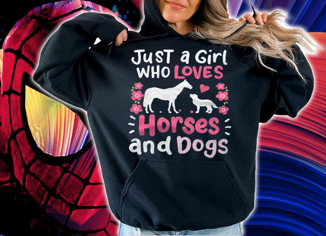 Horse Just A Girl Who Loves Horses And Dogs Barn shirt hoodie