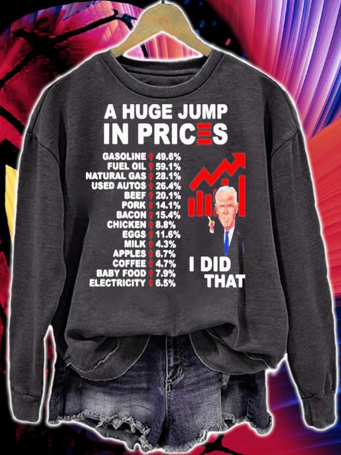Joe Biden A Huge Jump In Prices I Did That Shirt
