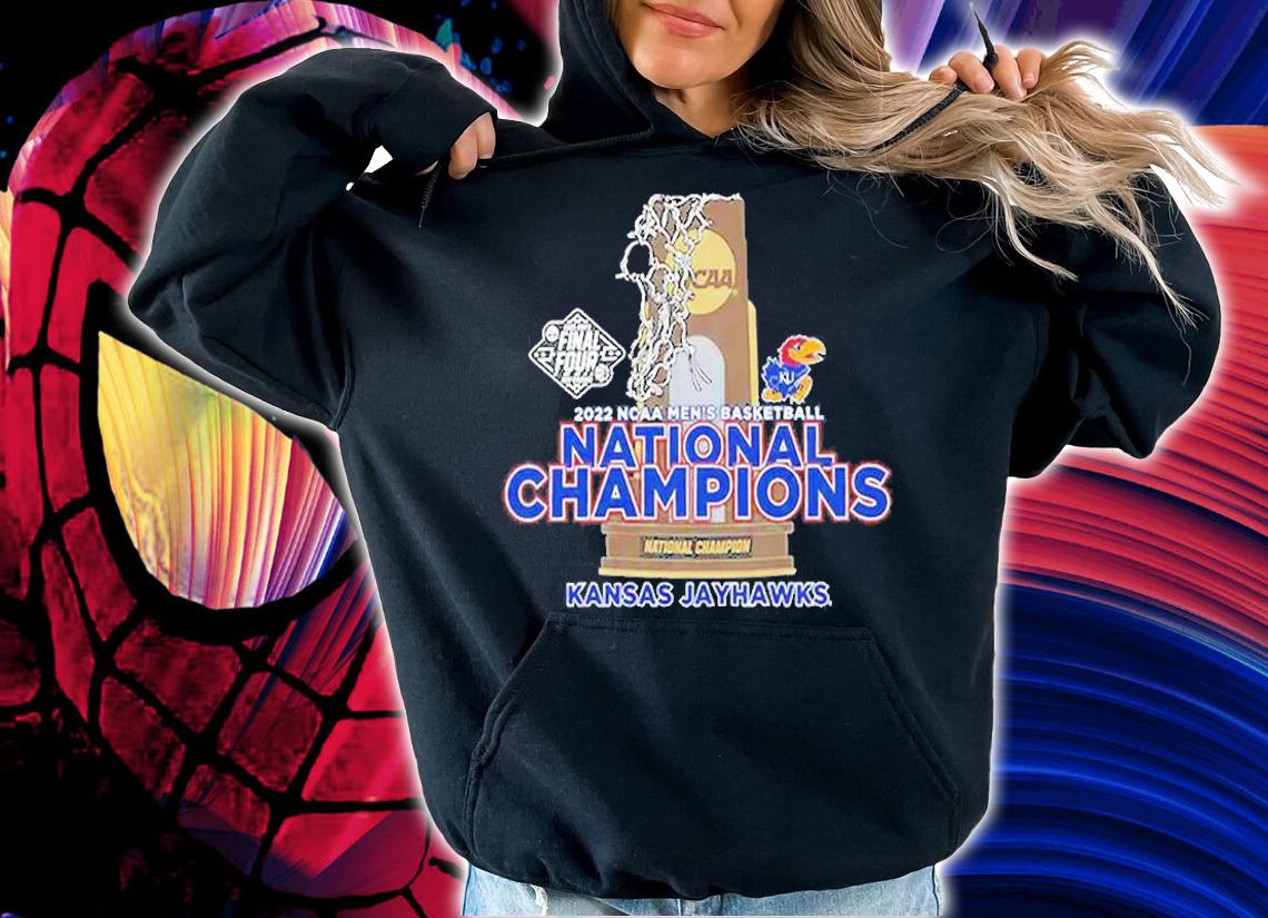 Kansas Jayhawks Original Retro Brand 2022 NCAA Men's Basketball National Champions Final Four T-Shirt