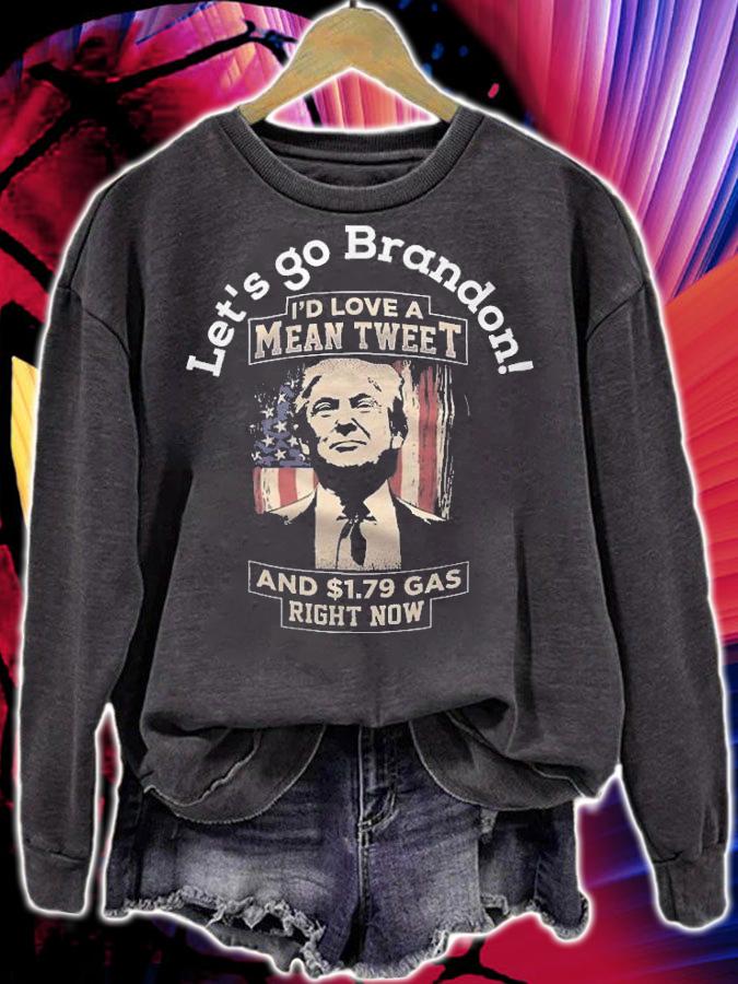 Let's Go Brandon Pro Trump 2024 Flag Anti Joe Biden T-Shirt sweatshirt