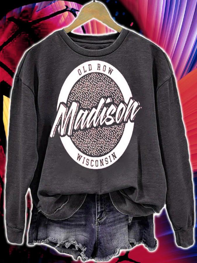 Madison Wisconsin Circle Logo shirt sweatshirt