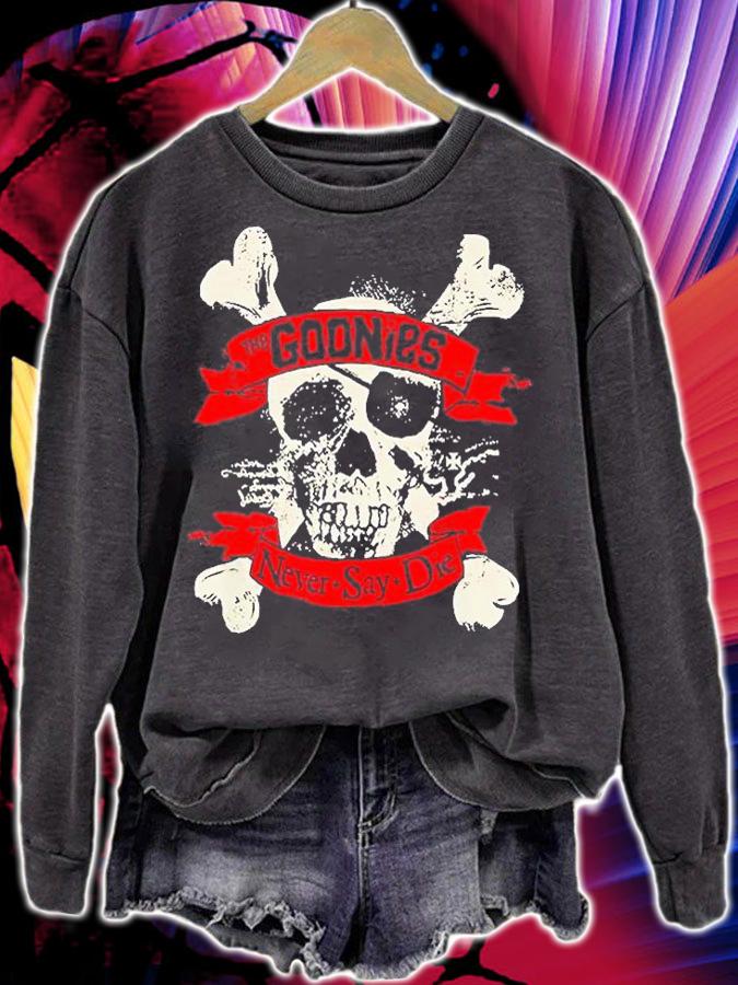 The Goonies Never Say Die Skull And Crossbones T-Shirt sweatshirt