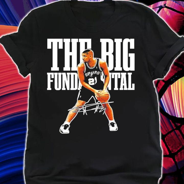 Tim Duncan The Big Fundamental Basketball Legend Signature T-Shirt shirt
