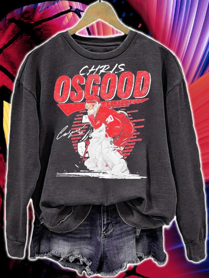 Chris Osgood Detroit Comet Hockey Signatures Shirt