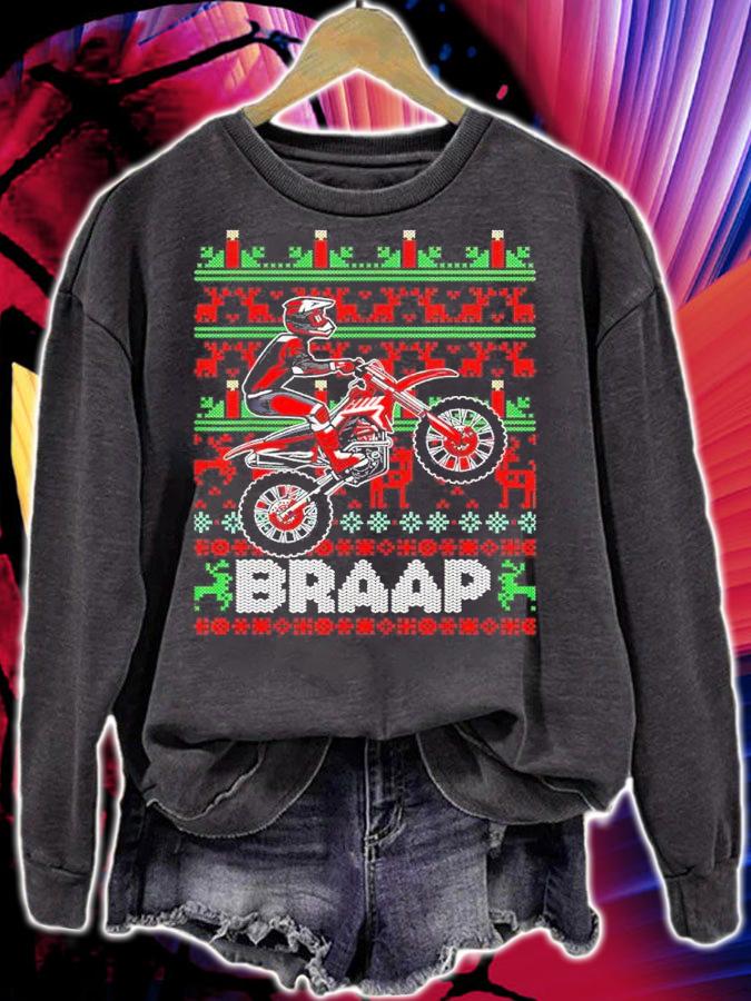 Christmas Motorcycle shirt sweatshirt
