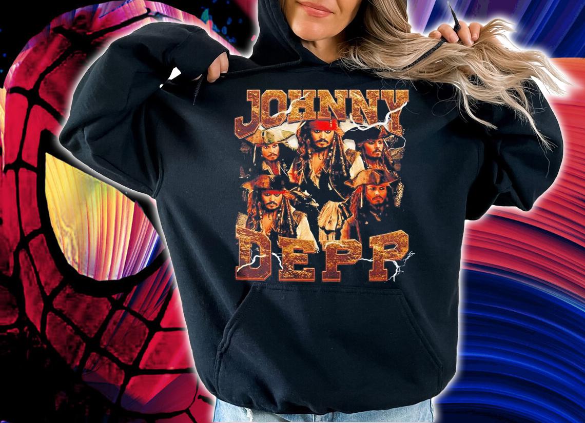 Johnny Depp Vintage 90s Justice For T-Shirt hoodie