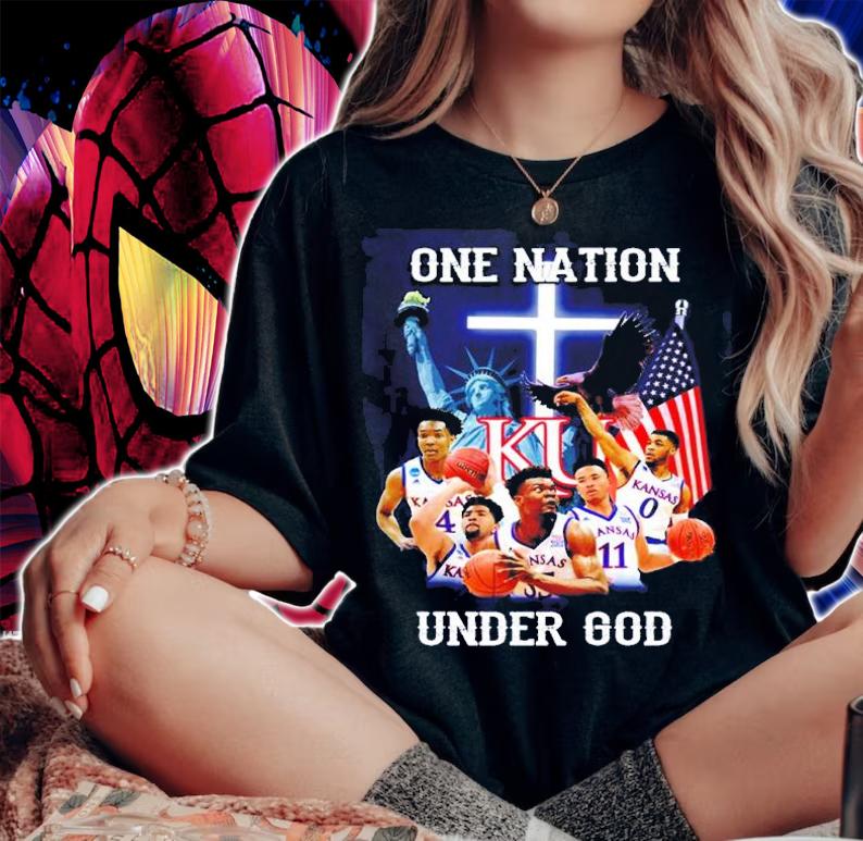 Kansas Seahawks Basketball One Nation Under God Shirt woman shirt