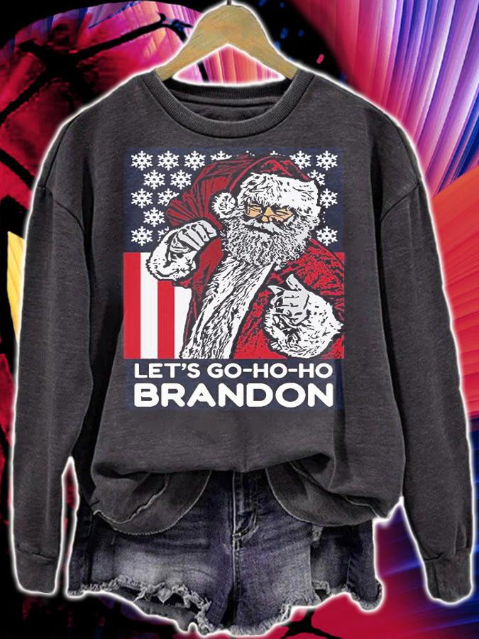 Let's Go-Ho-Ho Brandon - Santa Claus - Christmas Biden T-Shirt