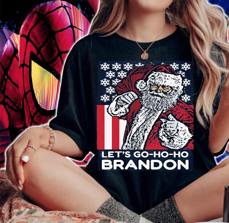 Let's Go-Ho-Ho Brandon - Santa Claus - Christmas Biden T-Shirt