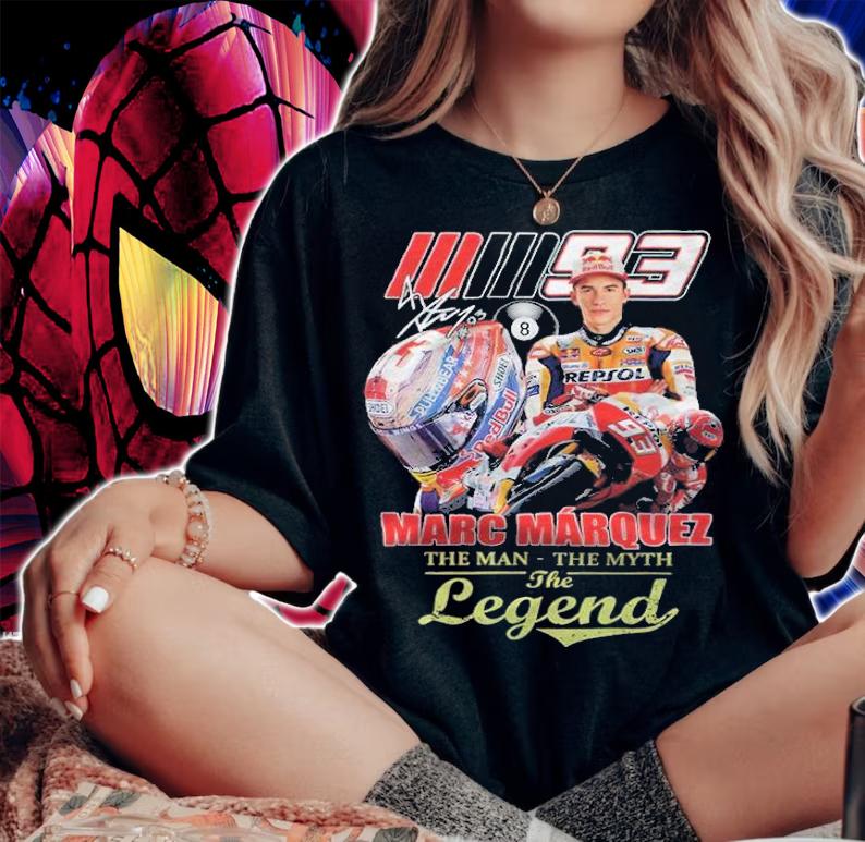 Marc Marquez the man the myth the legend signature shirt