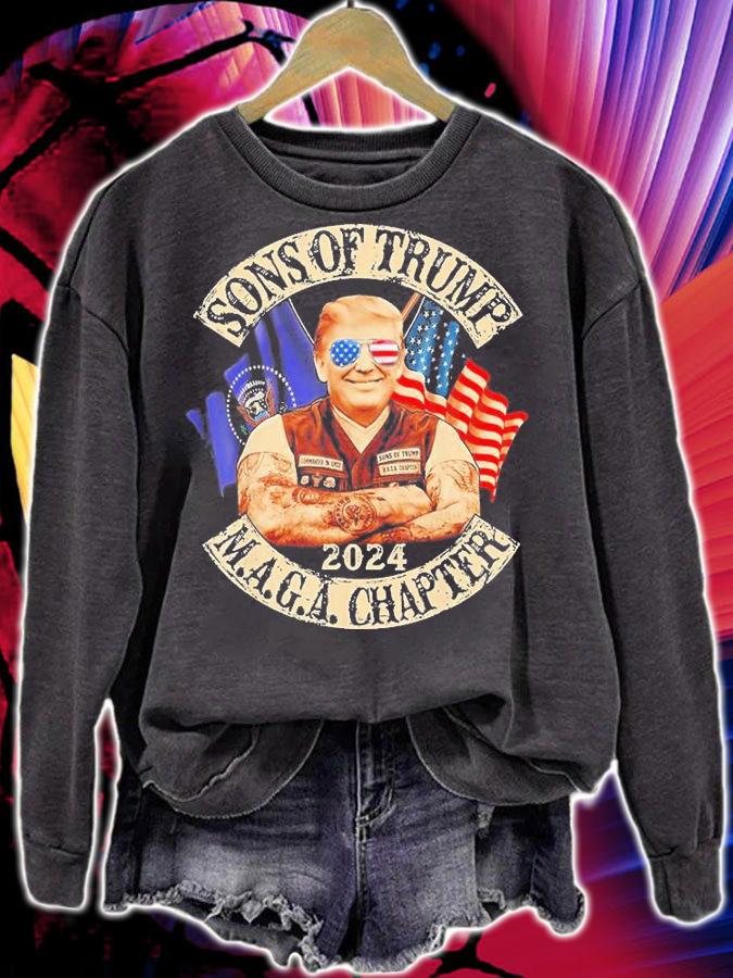 Sons of Trump Maga Chapter 2024 Retro T-shirt sweatshirt