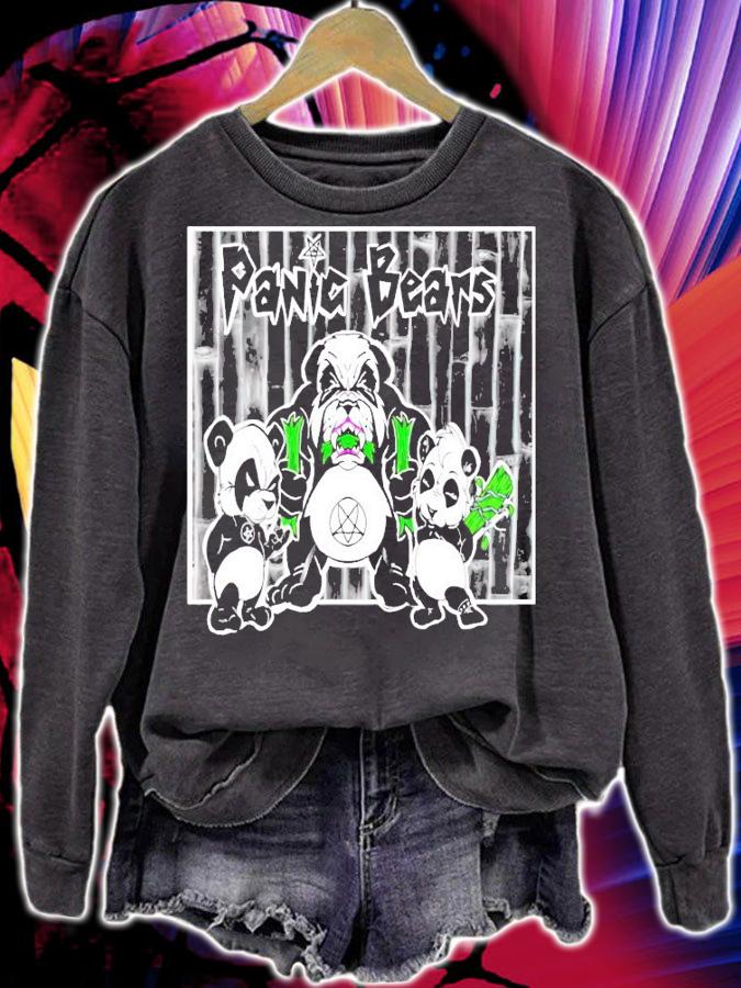 Black Metal Pandas Bears shirt sweatshirt