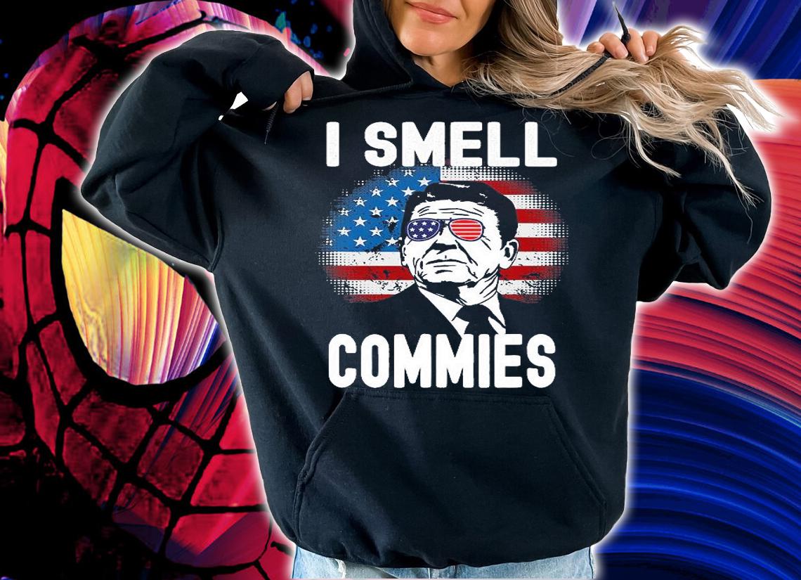 Funny Reagan Political Humor I Smell Commies Reaganomics T-Shirt