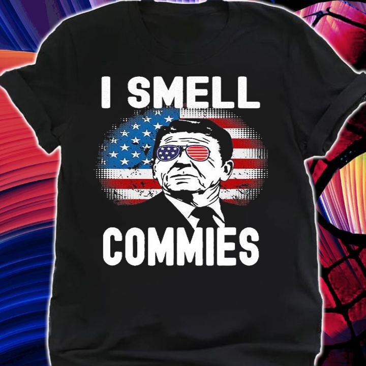 Funny Reagan Political Humor I Smell Commies Reaganomics T-Shirt