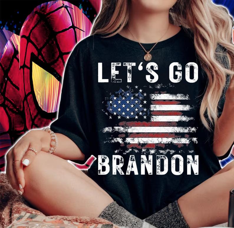 Let's Go Brandon Conservative Anti Liberal , Brandon Christmas Vintage T-Shirt woman shirt