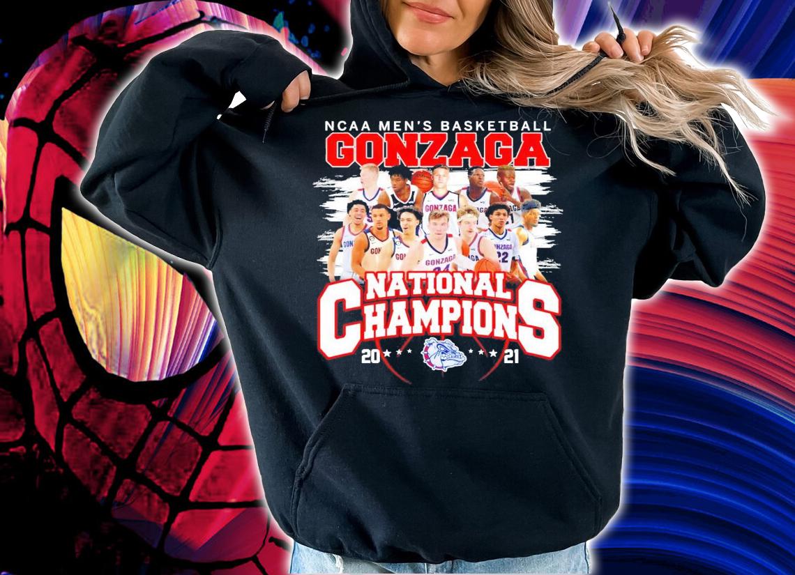 NCAA men's basketball Gonzaga Bulldogs National Champions 2021 shirt hoodie