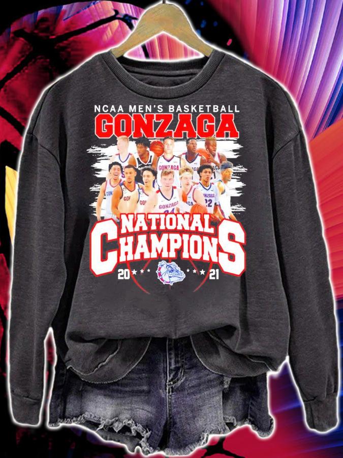 NCAA men's basketball Gonzaga Bulldogs National Champions 2021 shirt sweatshirt