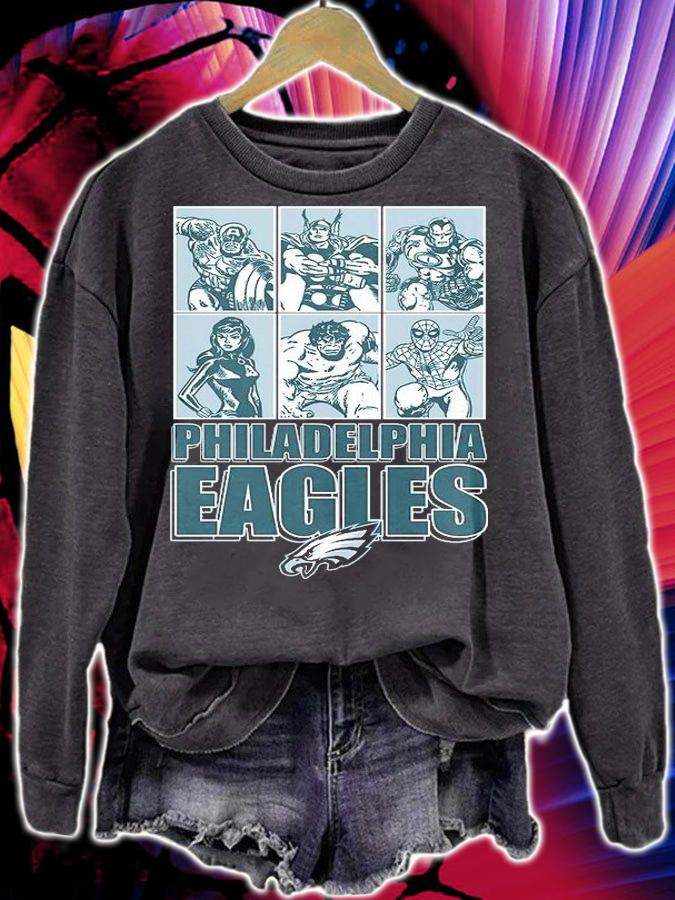 Philadelphia Eagles Disney Marvel Avengers Line-Up shirt