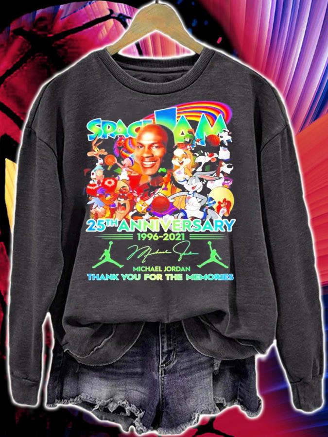 Space Jam 25th anniversary 1996-2021 Michael Jordan signature t-shirt