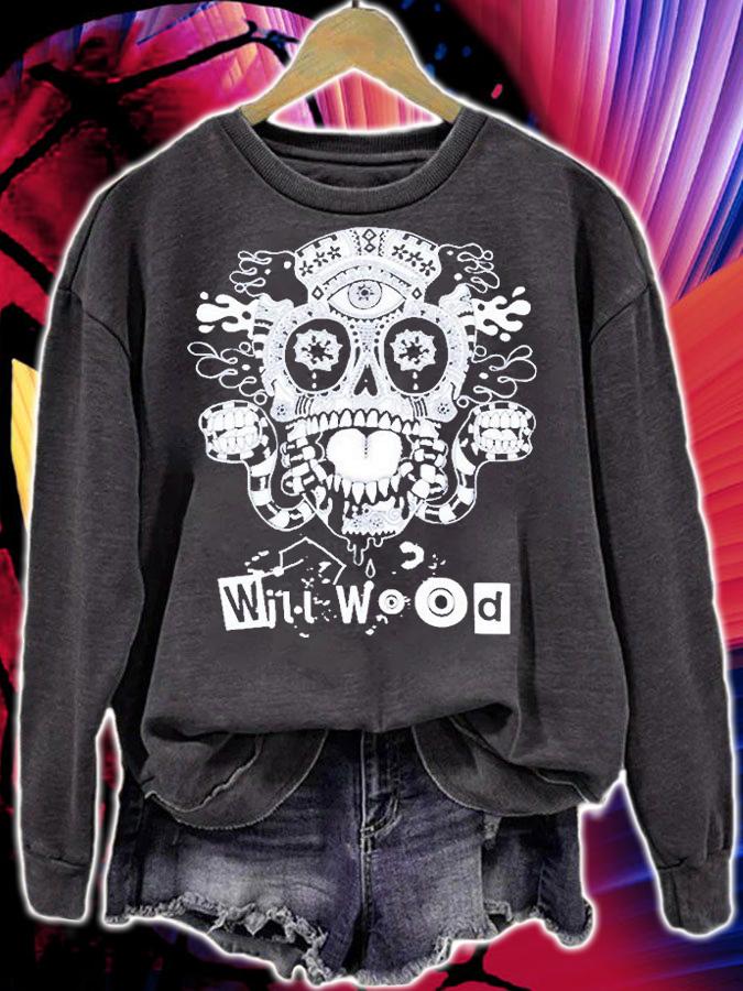 Will Wood Merch Store Host Skull T-Shirt