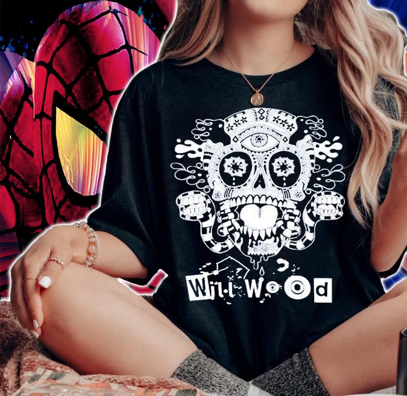 Will Wood Merch Store Host Skull T-Shirt