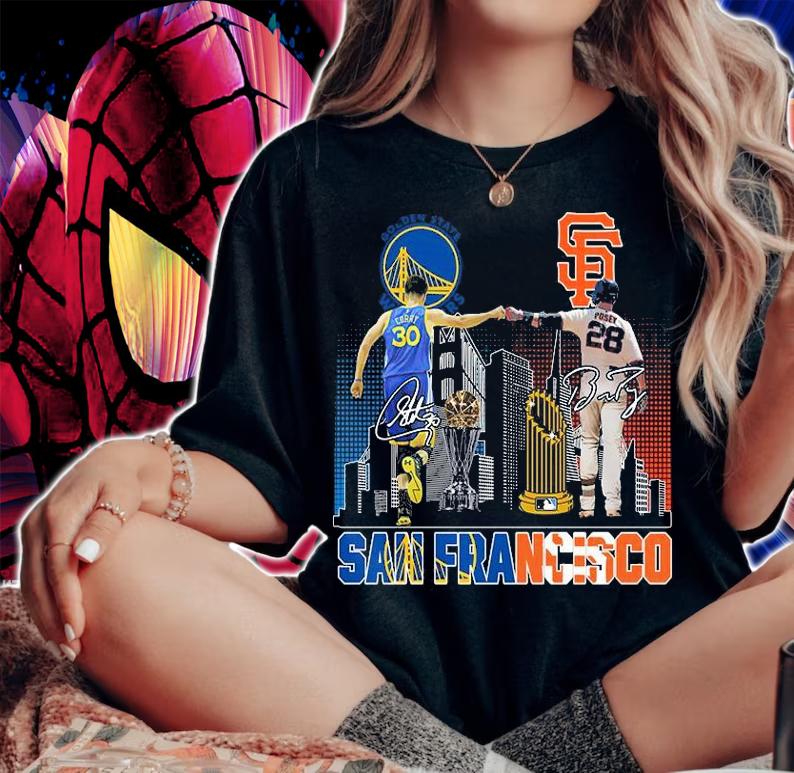 Premium san Francisco Stephen Curry Buster Posey signatures shirt' woman shirt