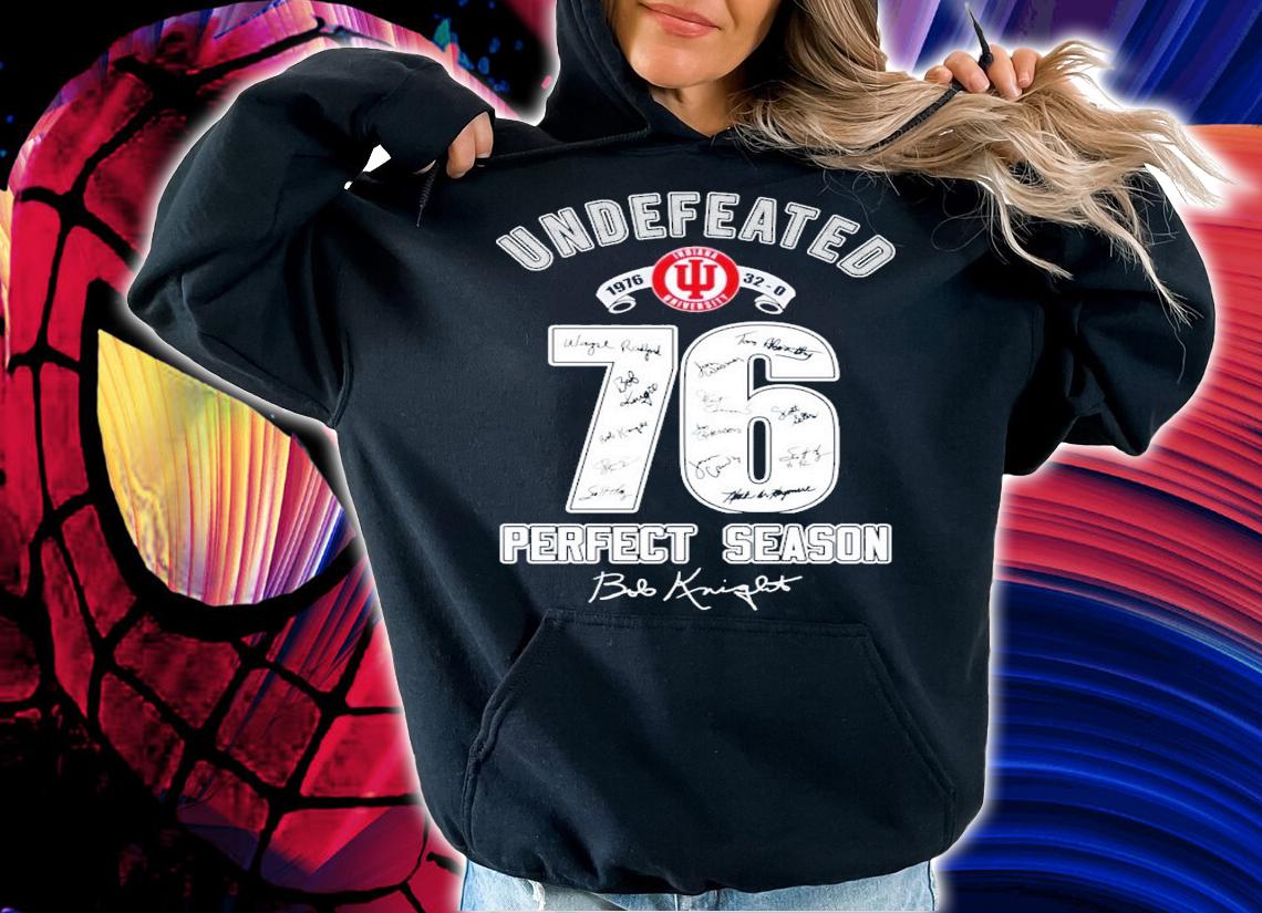 Undefeated 1976 32-0 Perfect Season Indiana University signature shirt t-shirt
