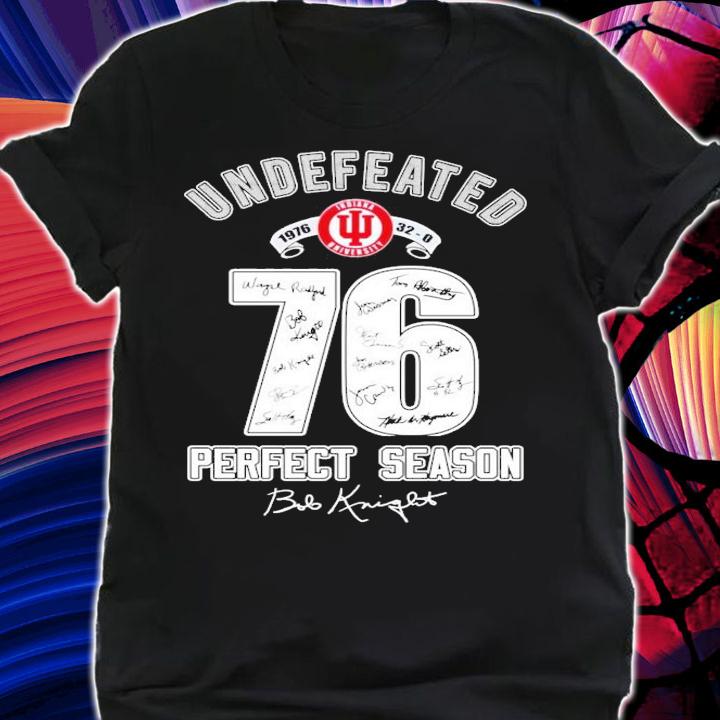 Undefeated 1976 32-0 Perfect Season Indiana University signature shirt t-shirt