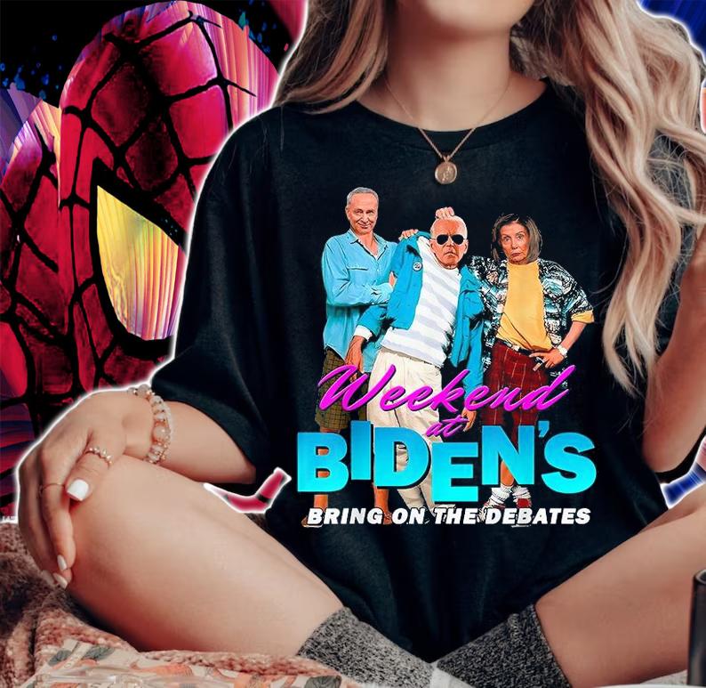 Weekend At Biden's Bring On The Debates T-Shirt woman shirt