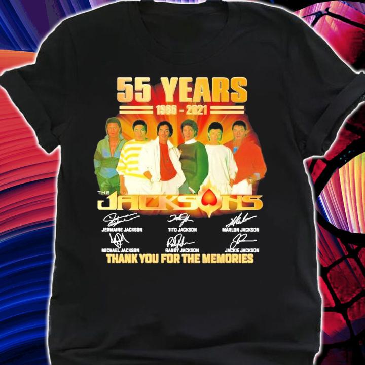 55 years 1966-2021 The Jacksons signature shirt