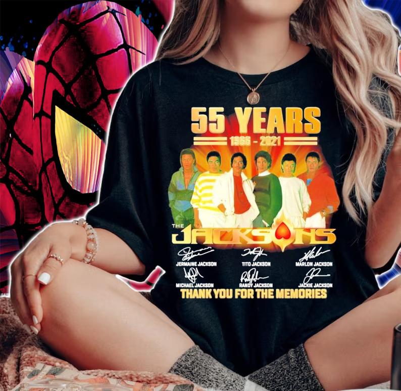 55 years 1966-2021 The Jacksons signature shirt