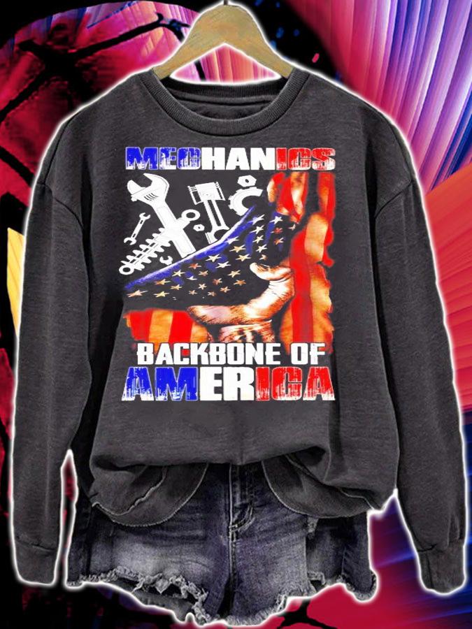 Mechanics backbone of America shirt