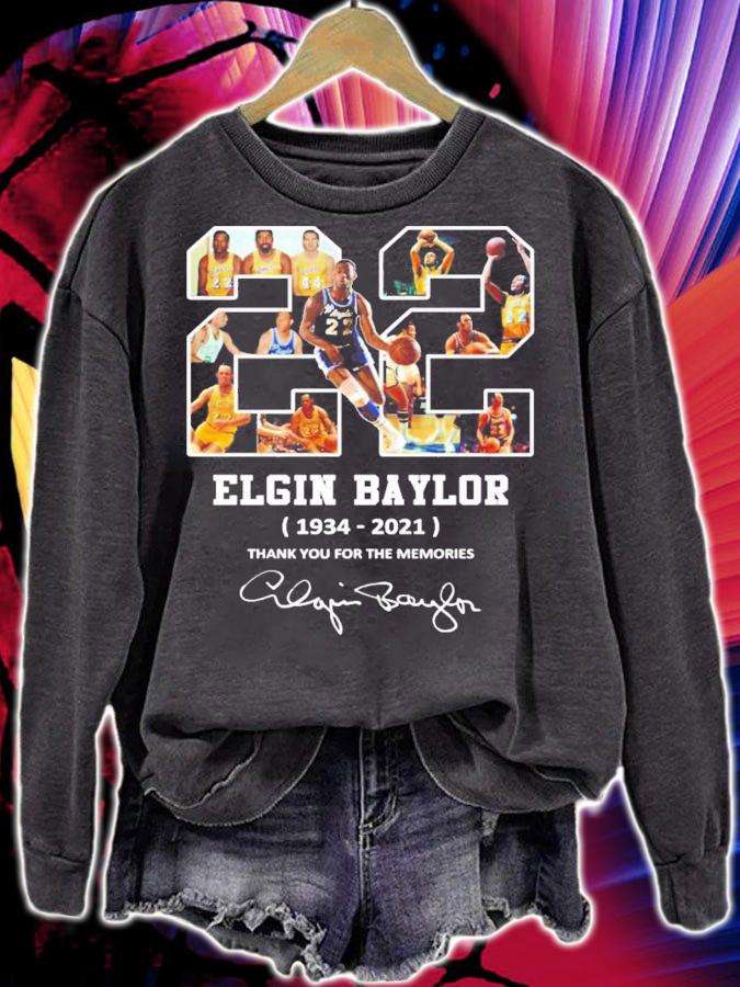 22 Elgin Baylor 1934 2021 thank you for the memories signature shirt