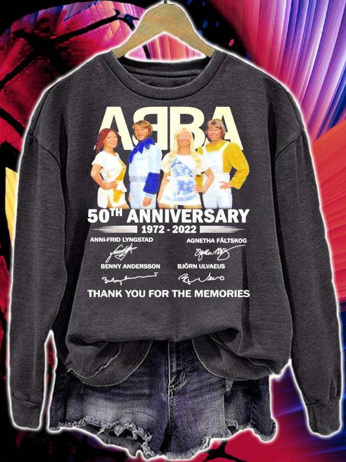 50th anniversary 1972-2022 ABBA signatures t-shirt