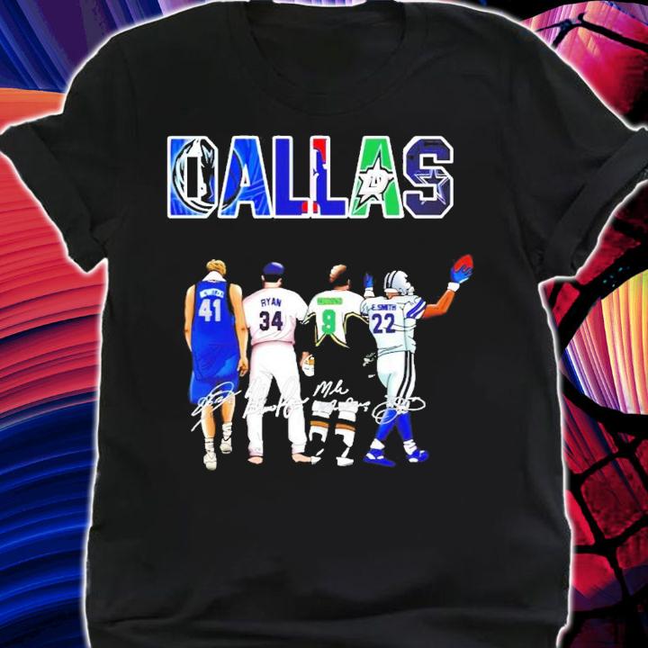 Dallas Nowitzki Ryan Modanos E-Smith signature shirt shirt