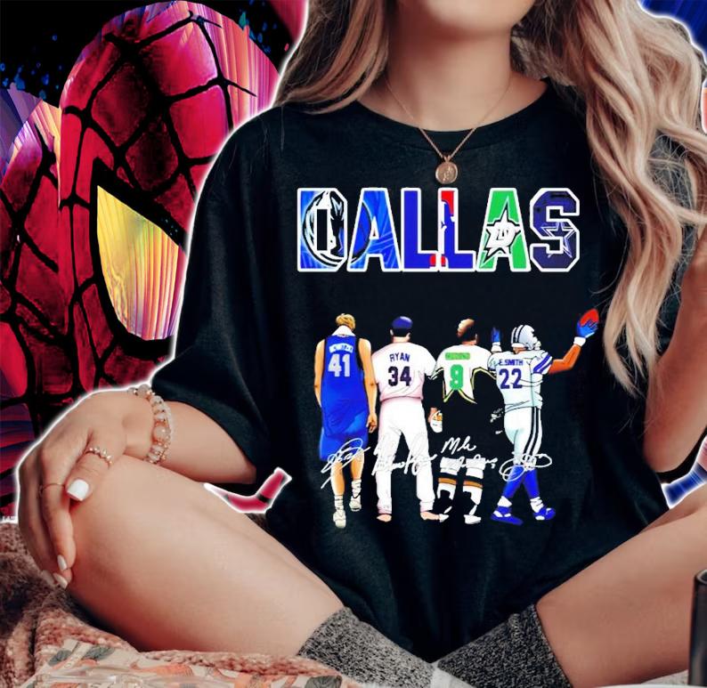 Dallas Nowitzki Ryan Modanos E-Smith signature shirt woman shirt