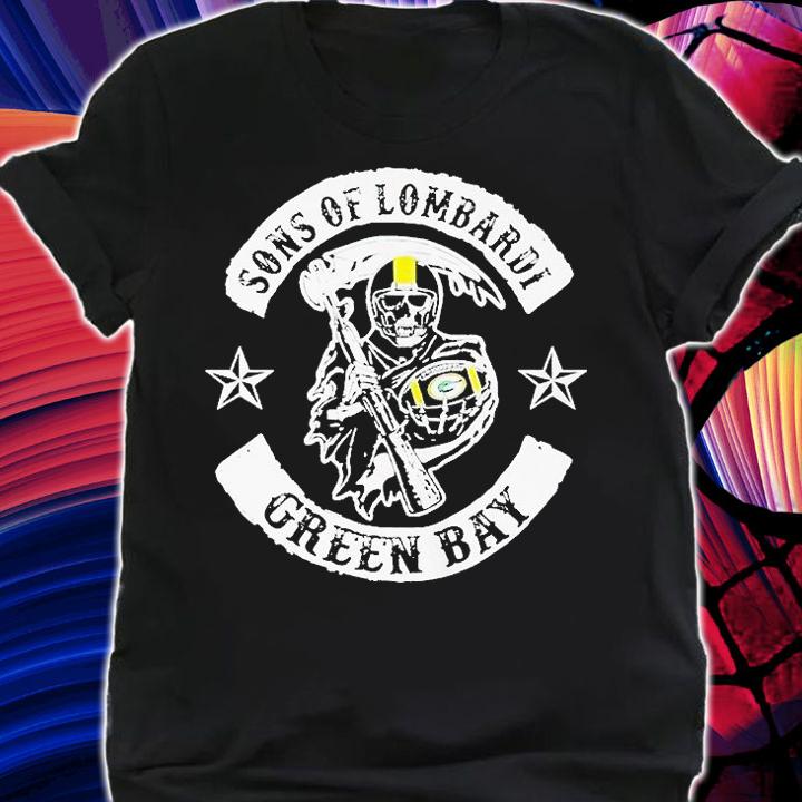 Death Skull Sons of Lombardi Green Bay Packers T-shirt