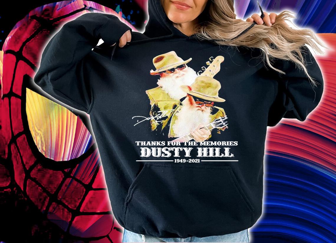 Dusty Hill 1949-2021 Thanks for the memories signature T-shirt