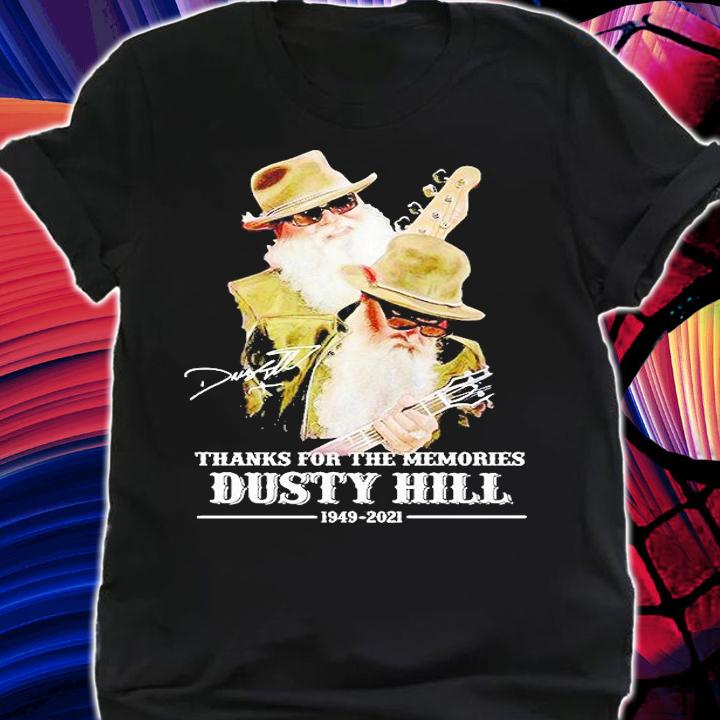 Dusty Hill 1949-2021 Thanks for the memories signature T-shirt
