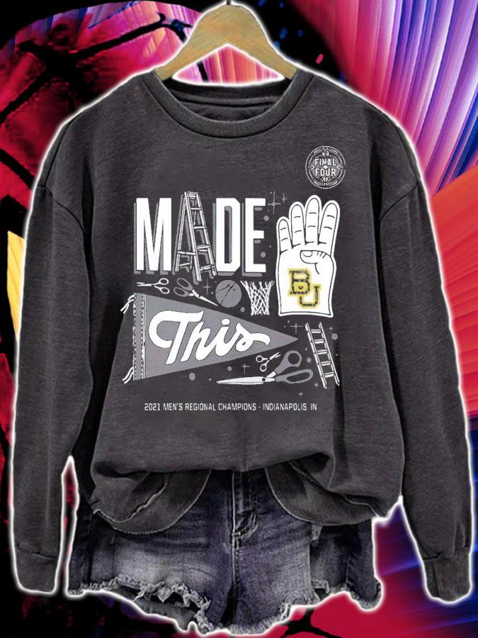 Final Four Bound Regional Locker Room Baylor Bears 2021 NCAA Mens Basketball Tournament March Madness shirt sweatshirt