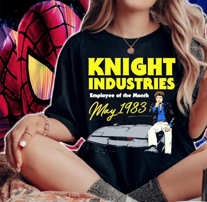 Knight Industries Employee of the Month May 1983 t-shirt